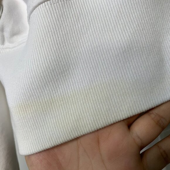 All Saints Women's White Wingan Enrico Long Sleeve Sweatshirt Size Medium - Picture 5 of 14